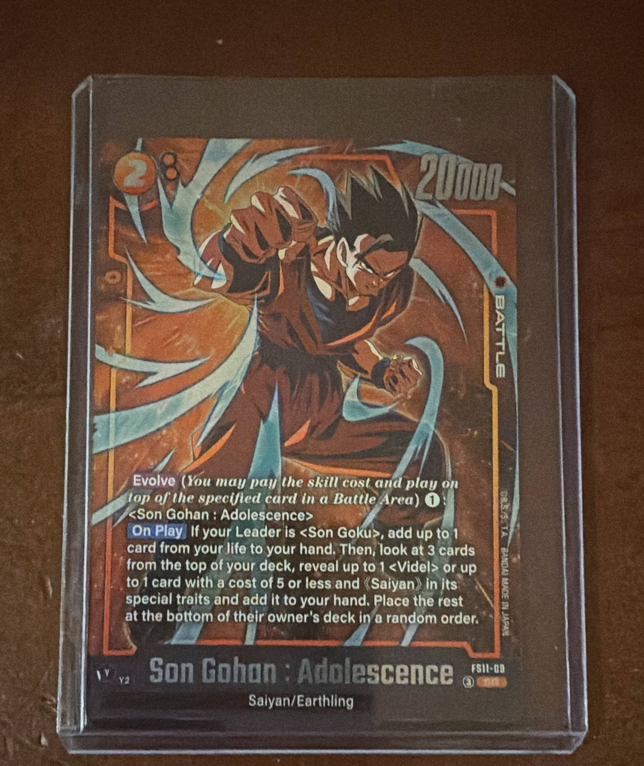 Son Gohan : Adolescence FS01-09 SR Parallel Art Dragon Ball Super Fusion World Awakened Pulse