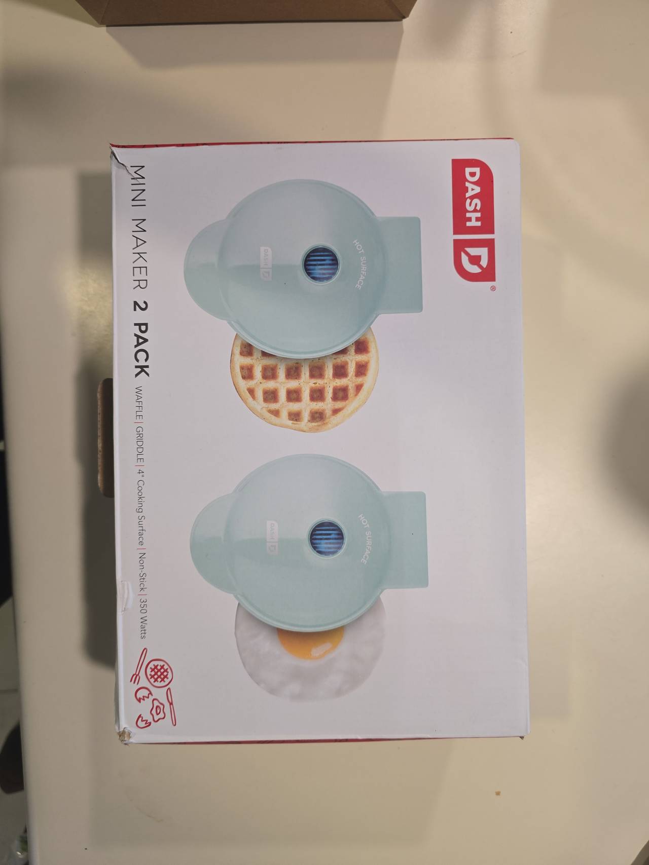 Dash Mini Maker 2 Pack Waffle and Griddle