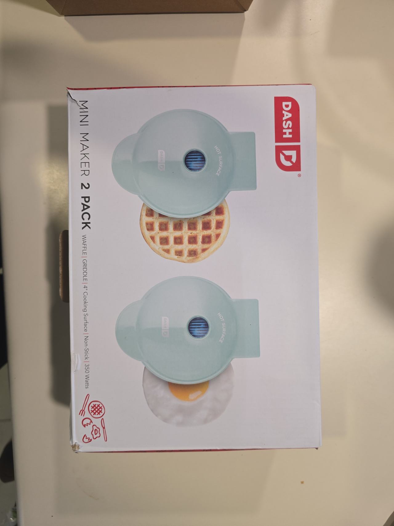 Dash Mini Maker 2 Pack Waffle and Griddle