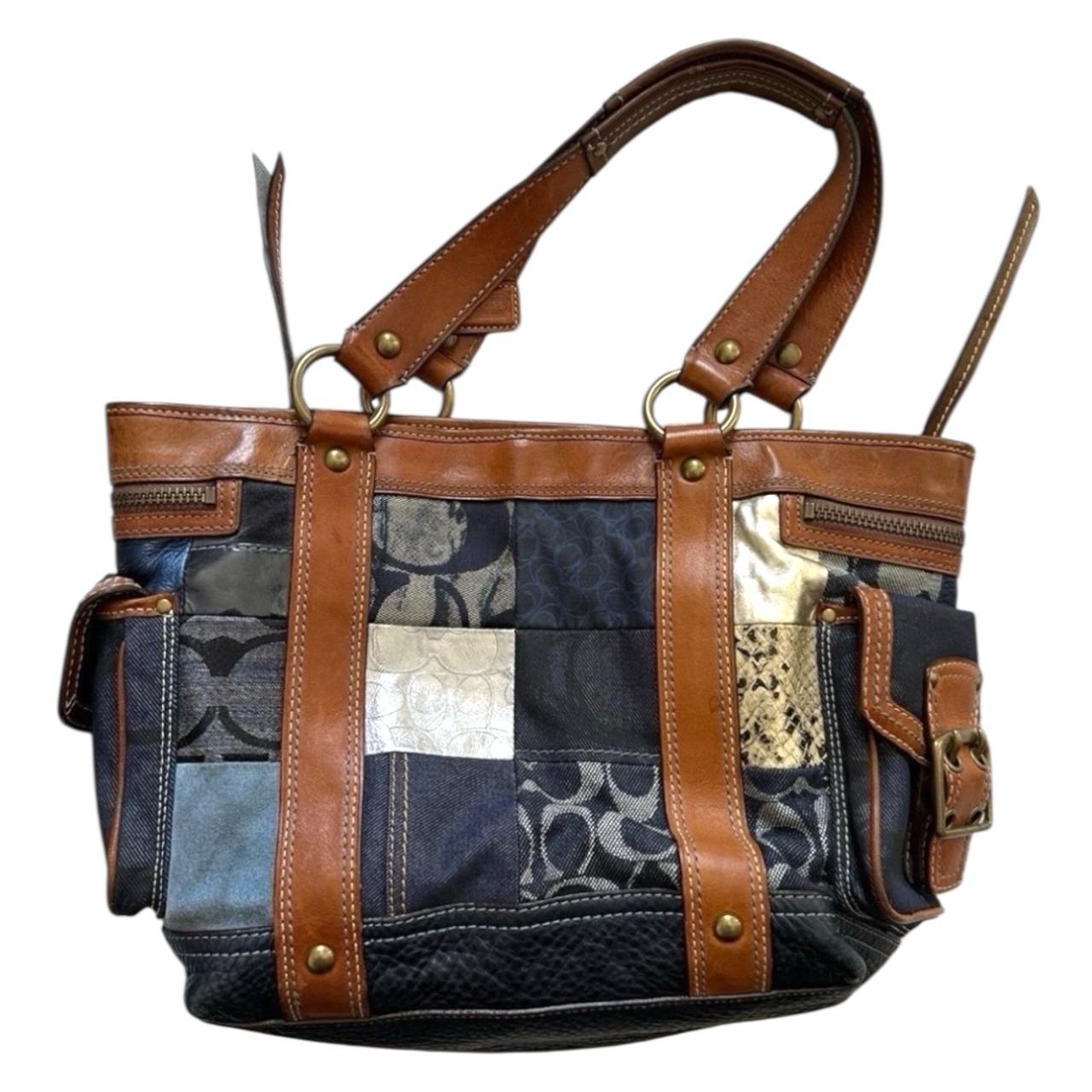 Coach Patchwork Denim Tote Bag