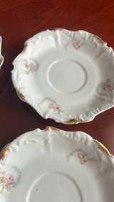 Haviland Limoges Pink Rose Saucers Set of 4 - Image 5
