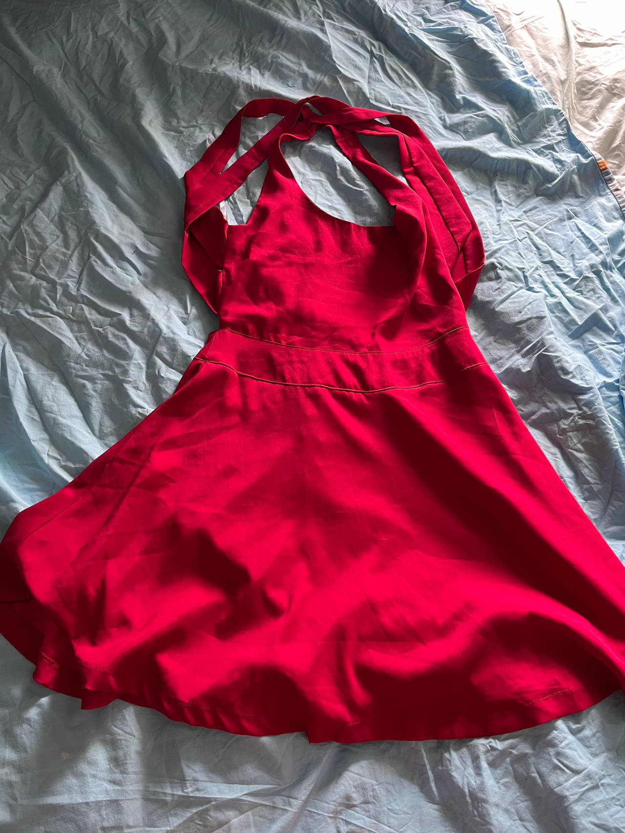 Red Halter Neck Dress