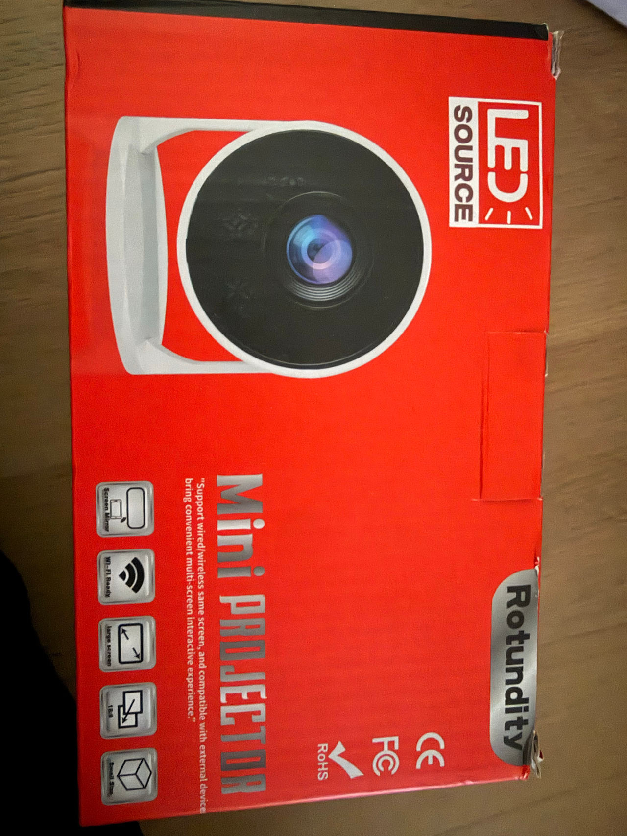 Rotundity Mini LED Projector HY300