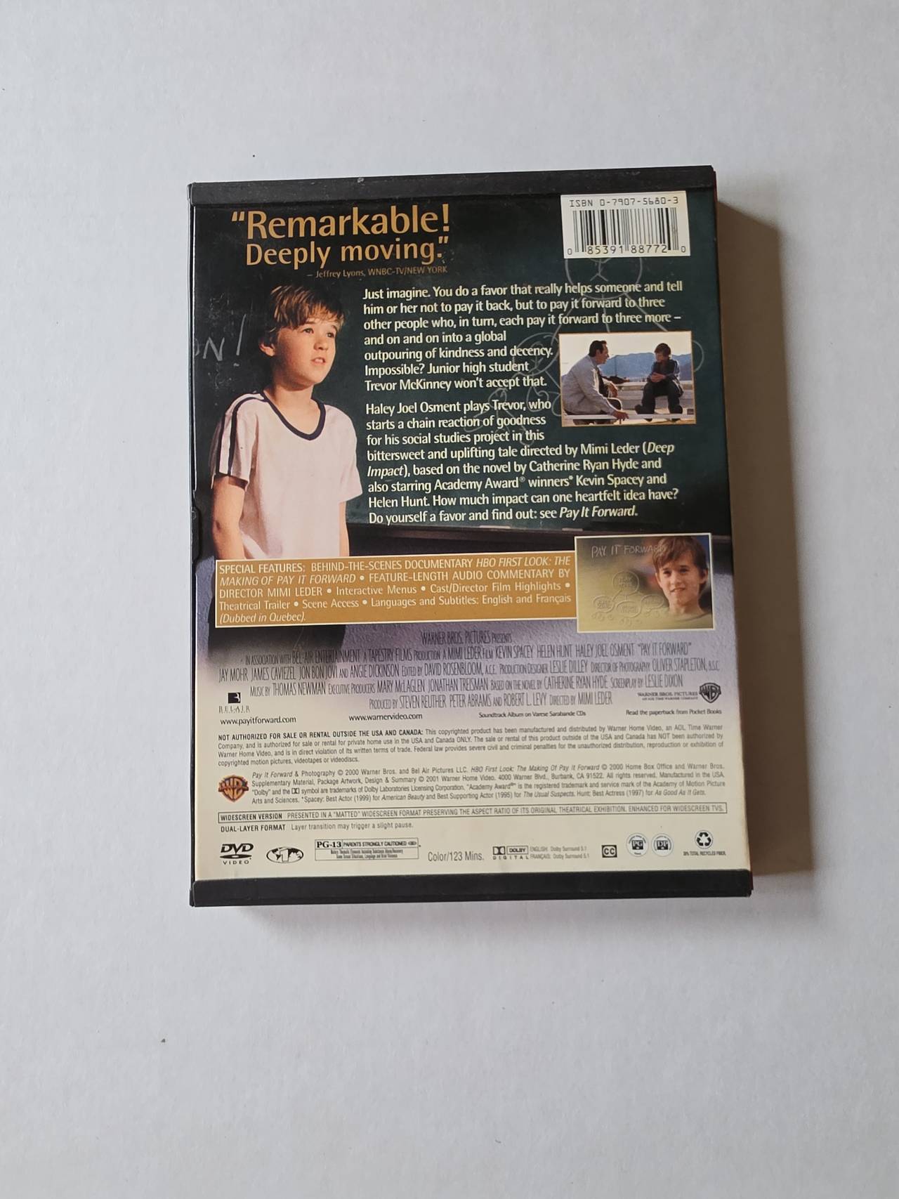 Pay It Forward DVD