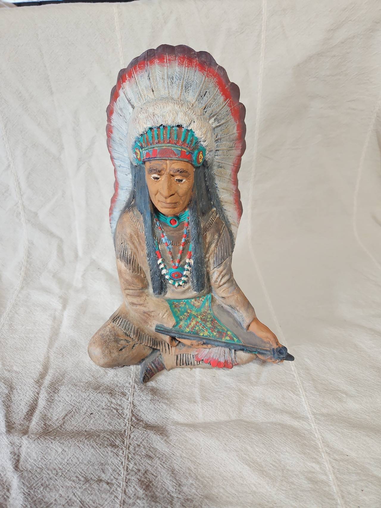 Byron Moulds Native American Chief Figurine
