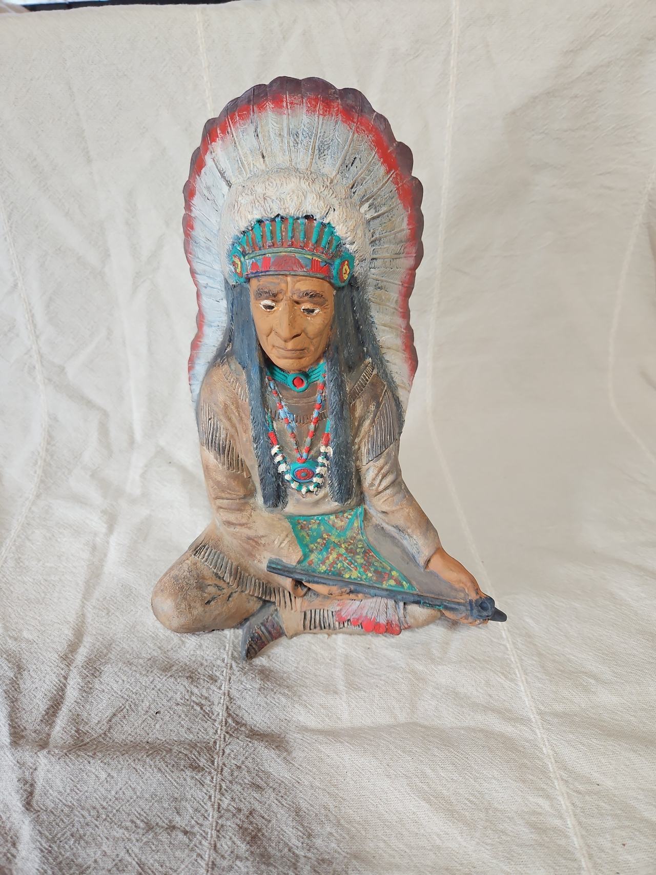 Byron Moulds Native American Chief Figurine