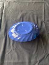 Bauer Pottery Blue Pickle Dish with Swirl Handle - Image 2