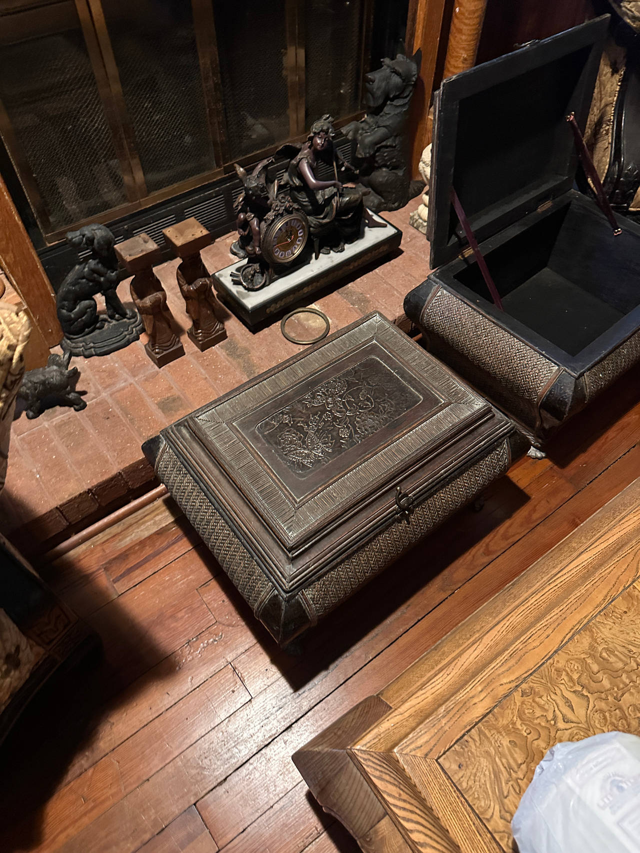 Antique Ornate Wooden Chest