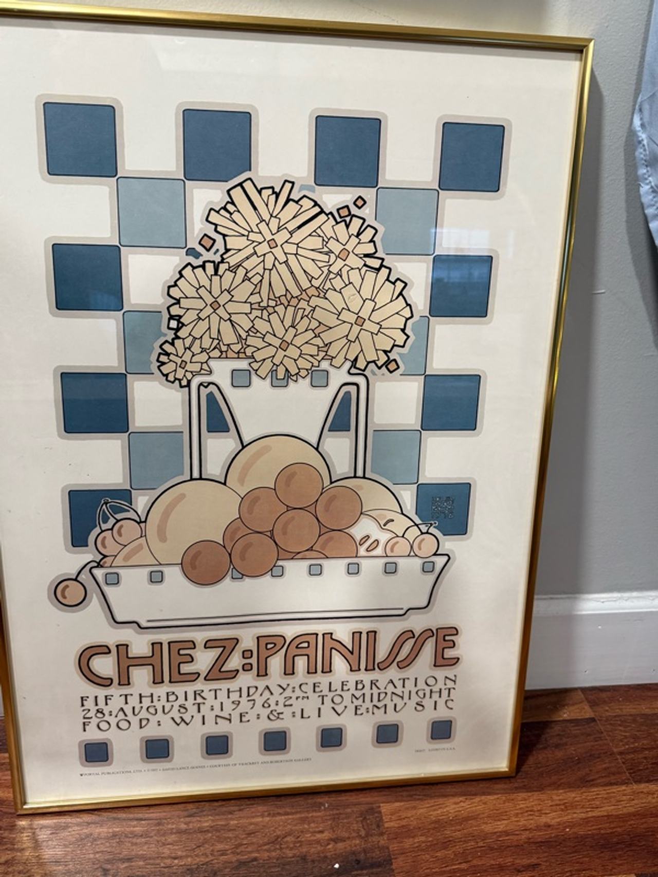 David Lance Goines Chez Panisse 5th Birthday Print