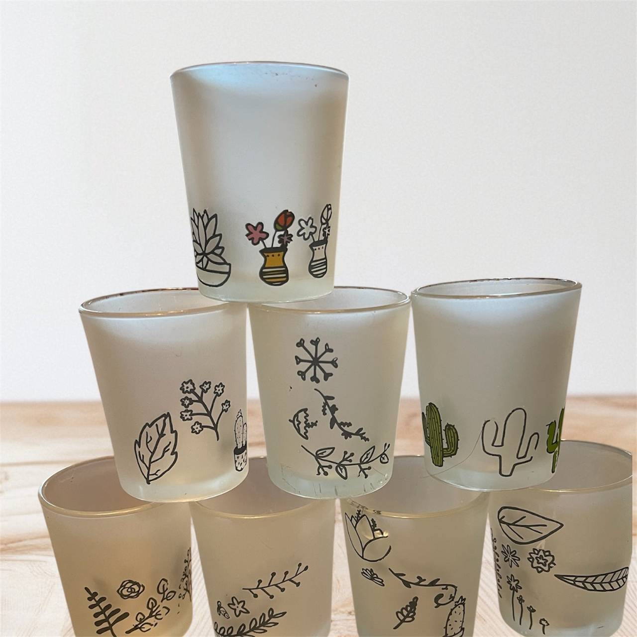 Frosted Glass Shot Glasses