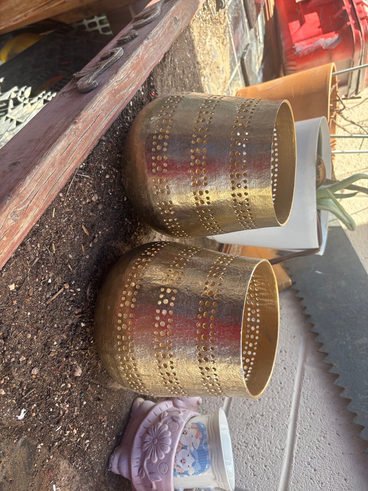 Decorative Brass Planter Pots