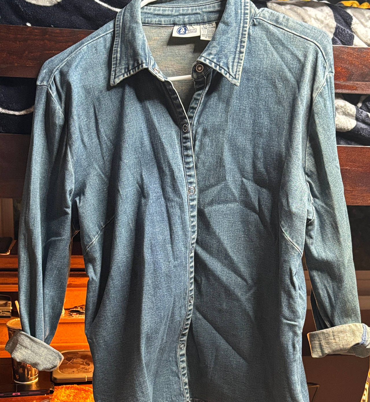 Arizona Jean Co. Denim Snap Front Shirt