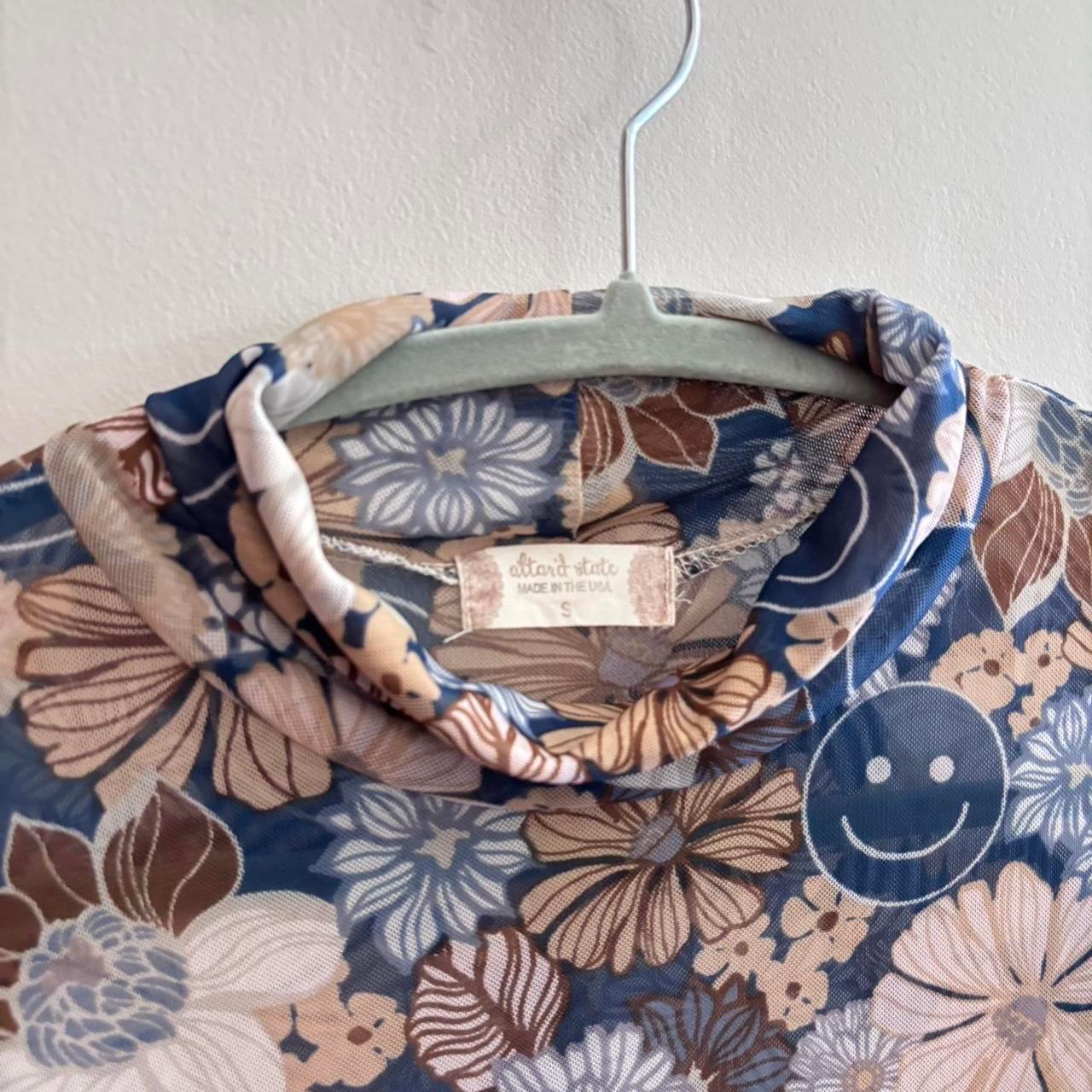Altar'd State Floral Mesh Top