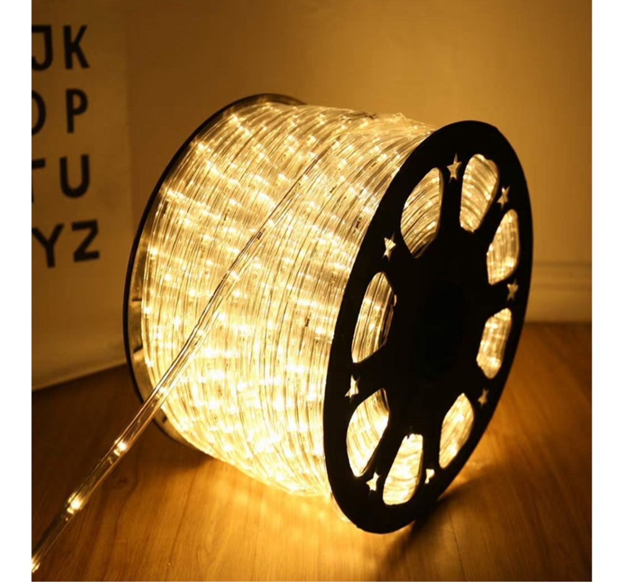 100 Feet 720 LED Rope Lights,2-Wire Low Voltage Waterproof Rope Lights Outdoor