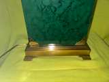 Frederick Cooper Green Faux Marble Brass Table Lamp - Image 7