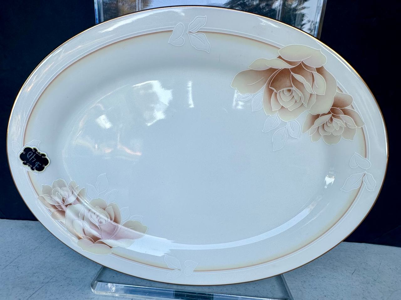 Noritake Rose Pattern Oval Serving Platter