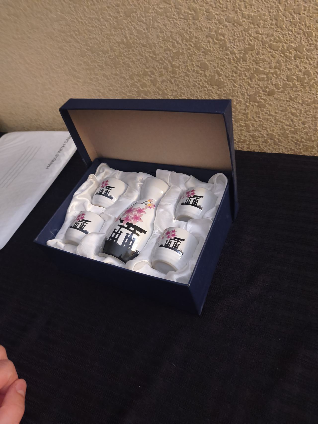 5-Piece Ceramic Sake Set with Gift Box