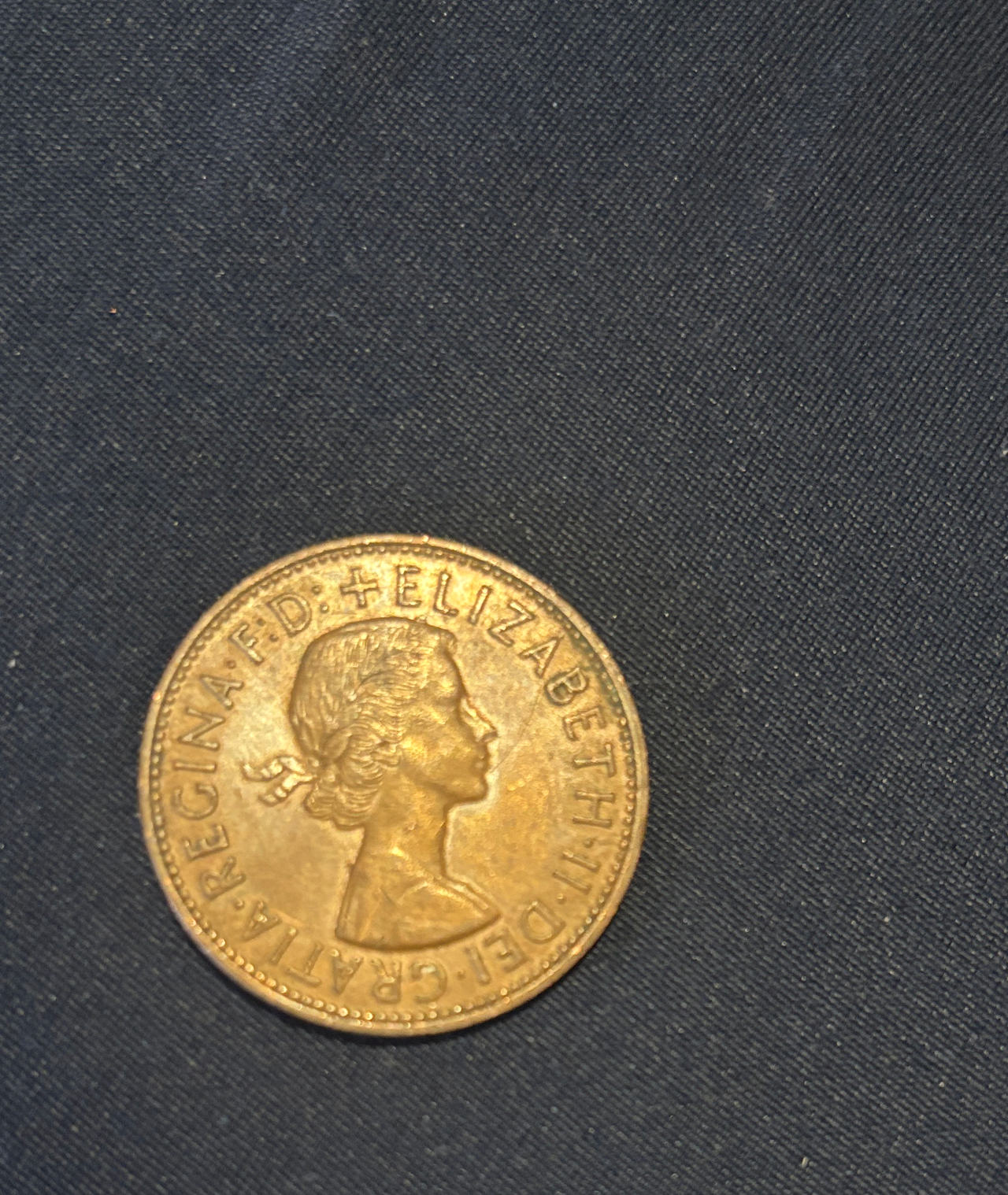 British Pre-decimal Penny Queen Elizabeth II