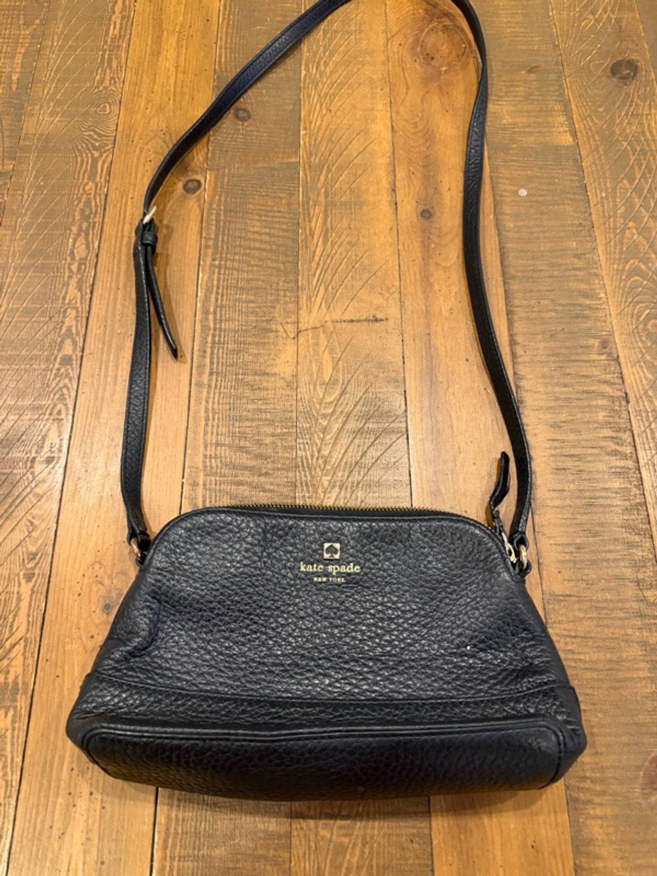 Kate Spade Black Pebbled Leather Crossbody Bag