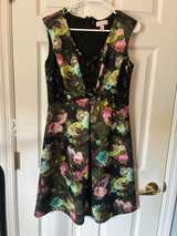 Lovely by Adrienne Vittadini Floral Lace Panel Dress Size 8 - Image 2