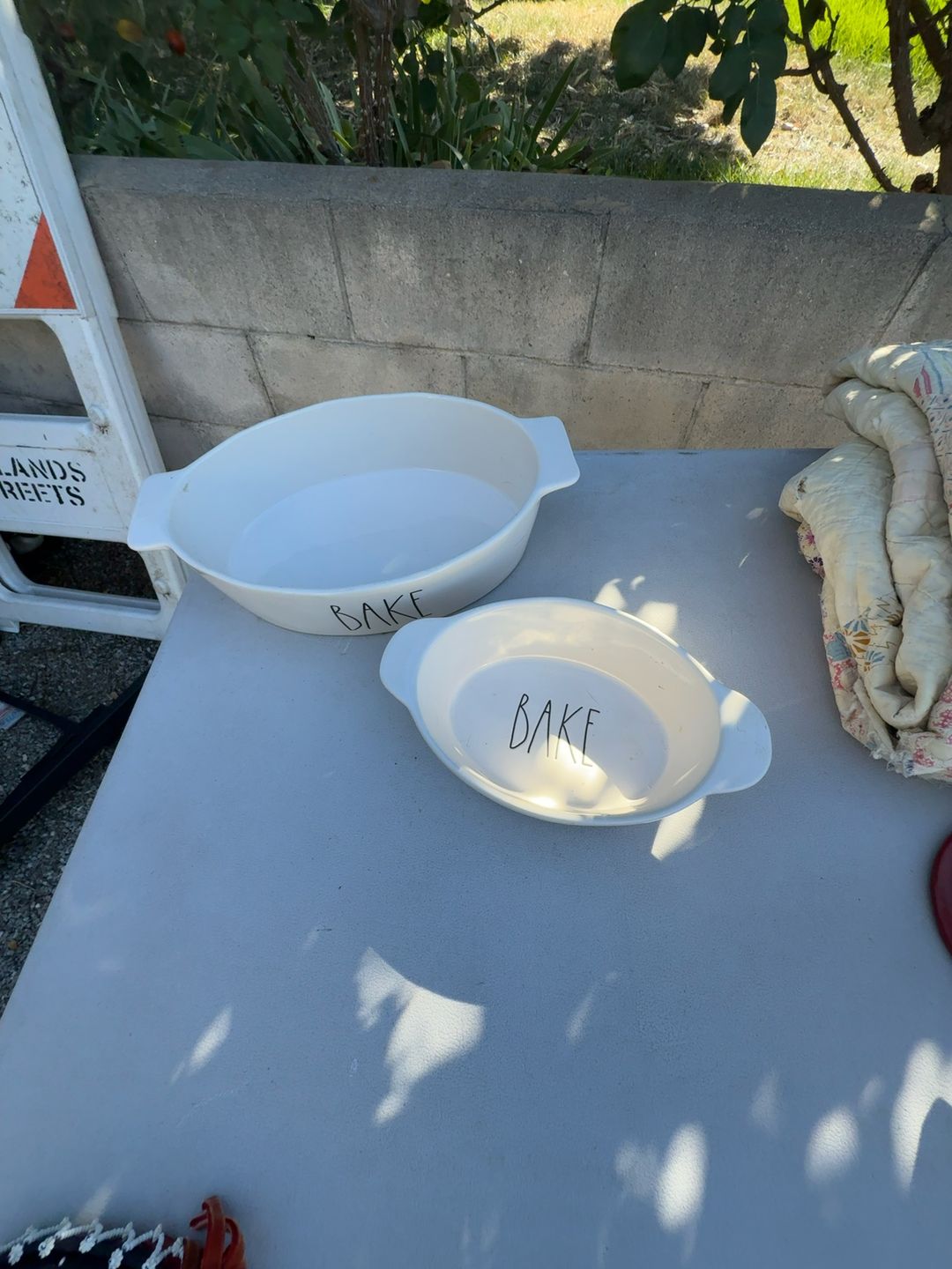 Rae Dunn Bake Large & Small Oval Baking Dish Magenta