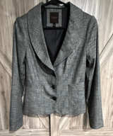 The Limited Gray Textured Cropped Blazer size 2 Jacket Business Casual - Image 1