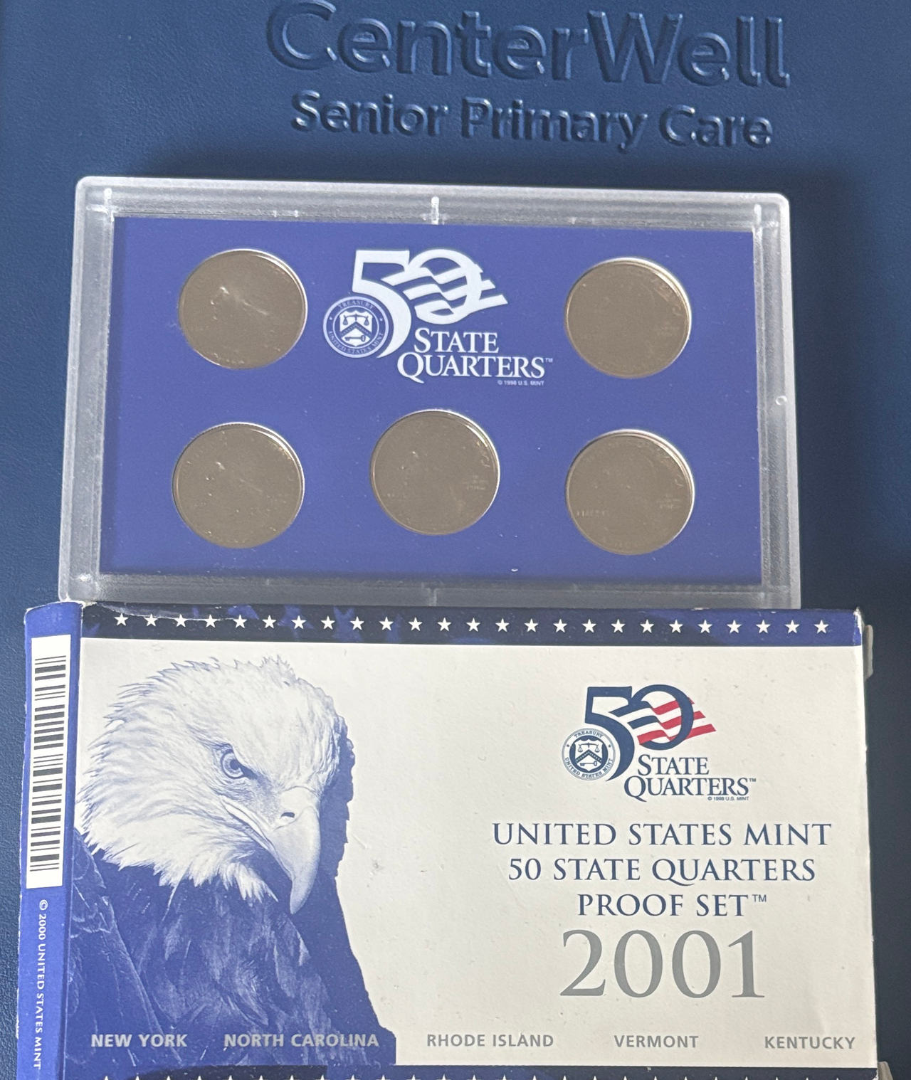 2001 United States Mint 50 State Quarters Proof Set