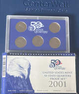 2001 United States Mint 50 State Quarters Proof Set - Image 1