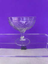 Vintage Libbey Raised Fruit Footed Sherbert Glass - Image 1