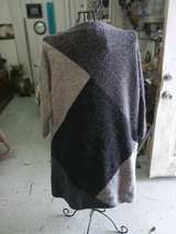 Open Front Colorblock Knit Cardigan - Image 1