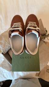 Gucci GG Embossed Platform Sneaker Brown - Mens G7 US 8.5 - Image 5