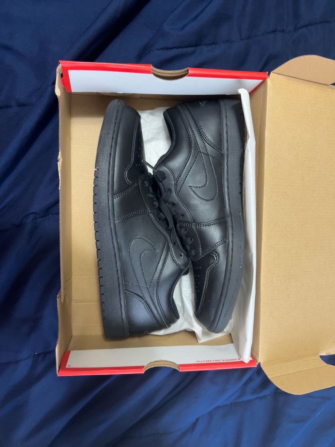 Nike Air Jordan 1 Low Triple Black 10.5 Men’s Women’s 12