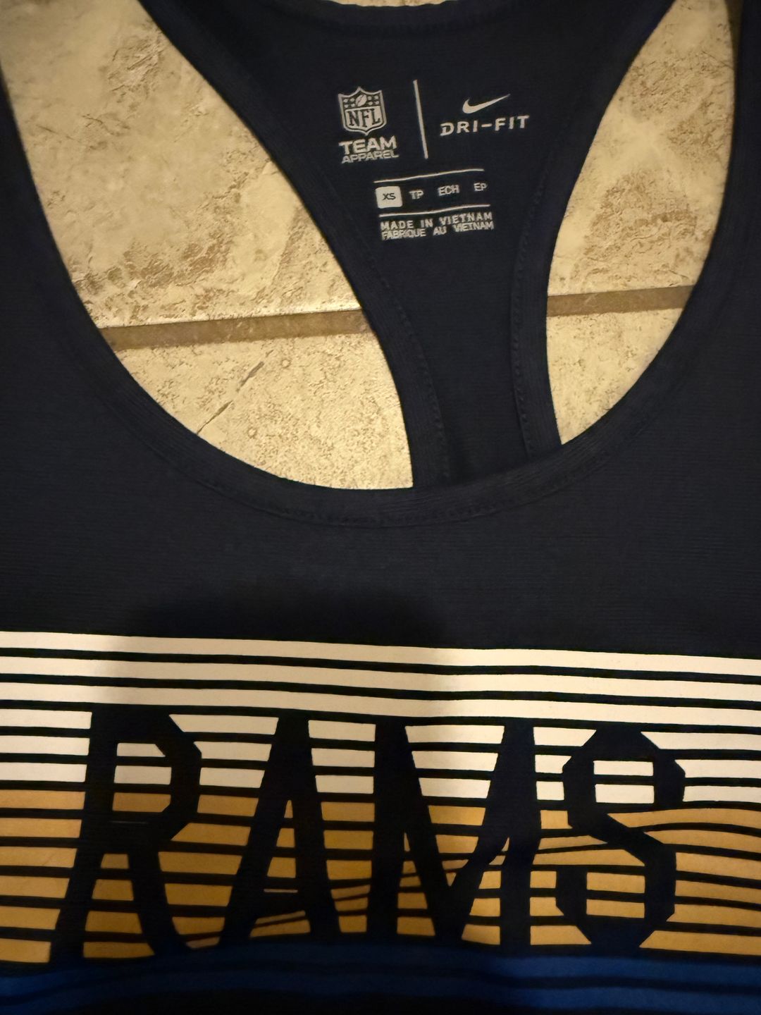 Nike Women's Los Angeles Rams Racerback Tank Top