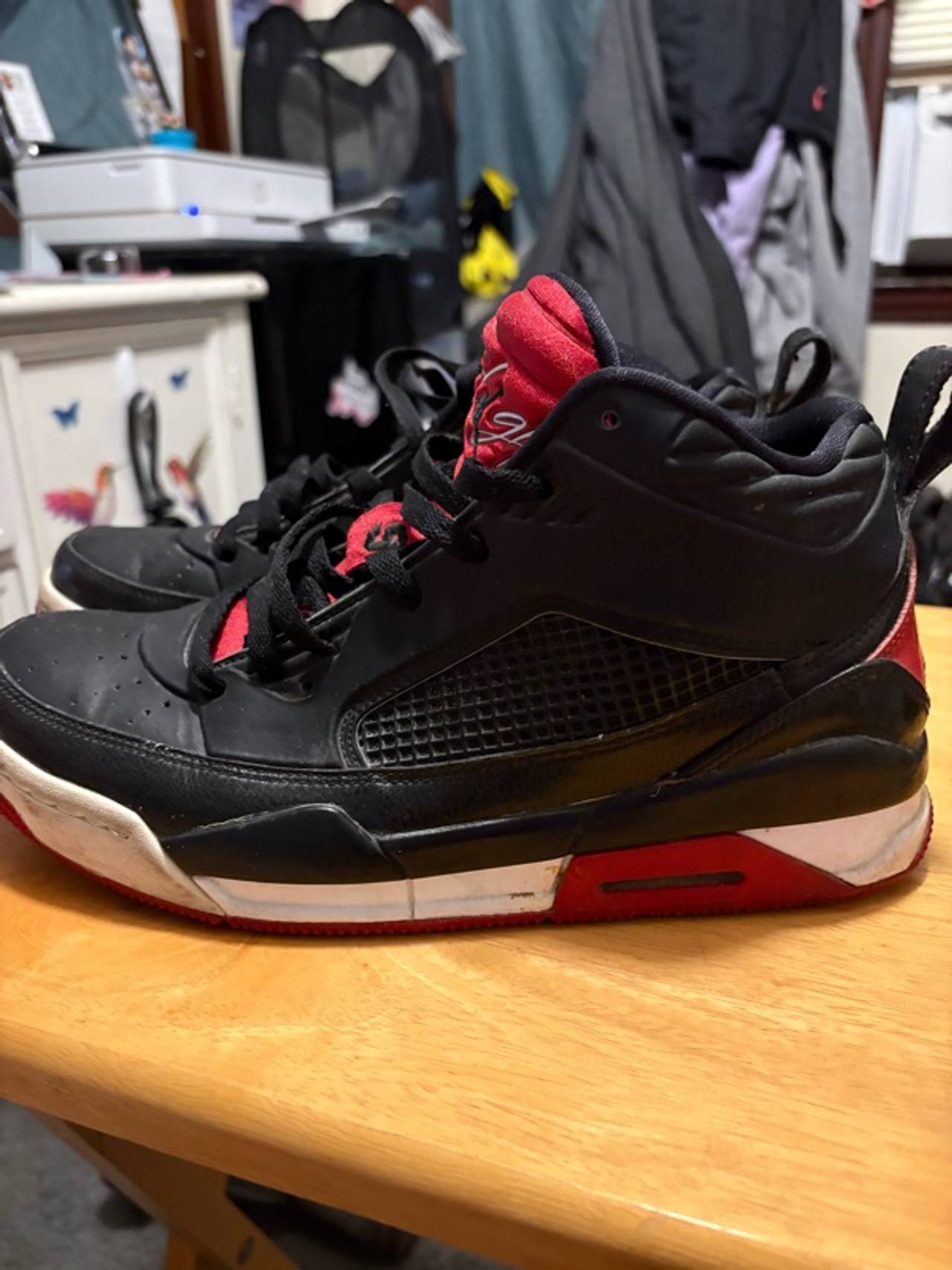 Nike Air Jordan Flight 9.5 Black/Gym Red-White