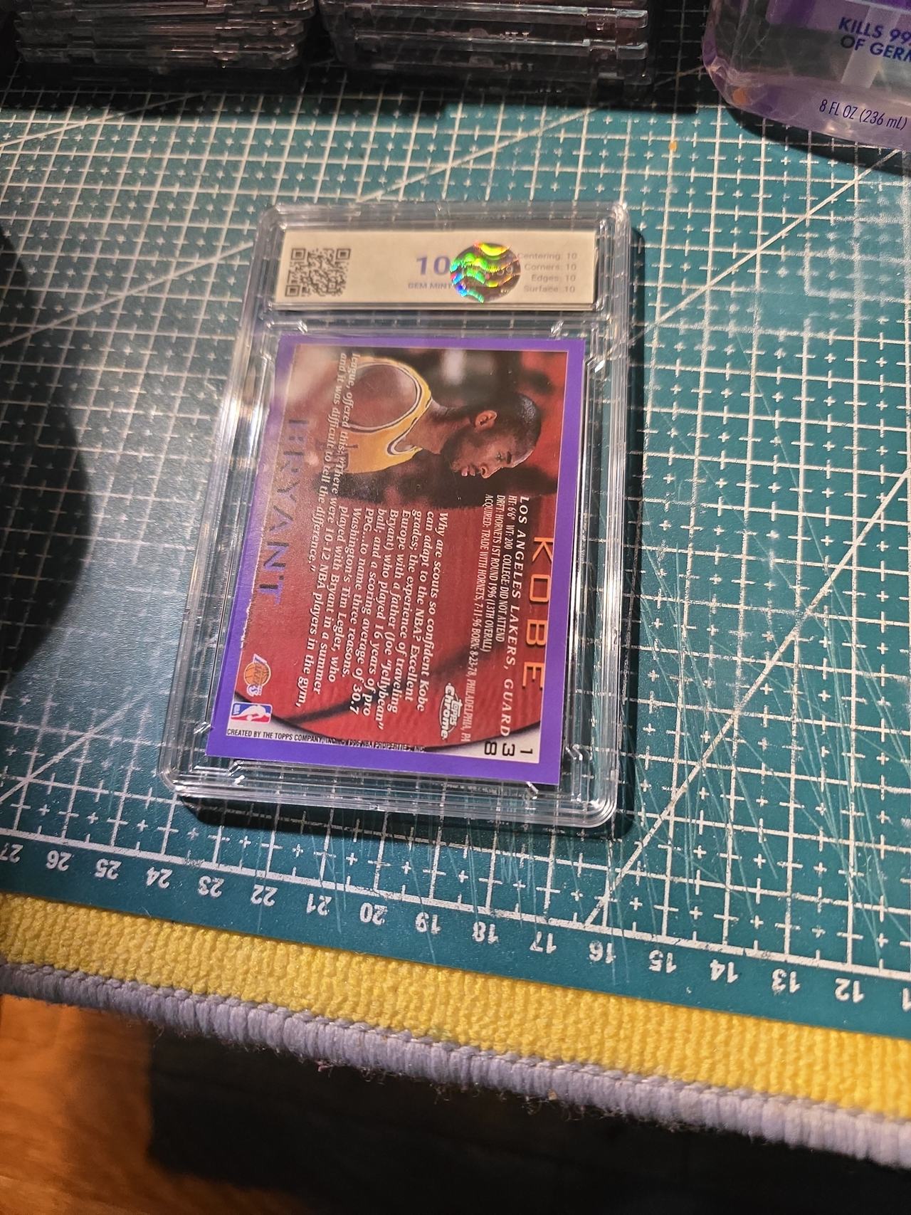 1996-97 Topps Chrome Kobe Bryant Rookie Card #138 DCM 10