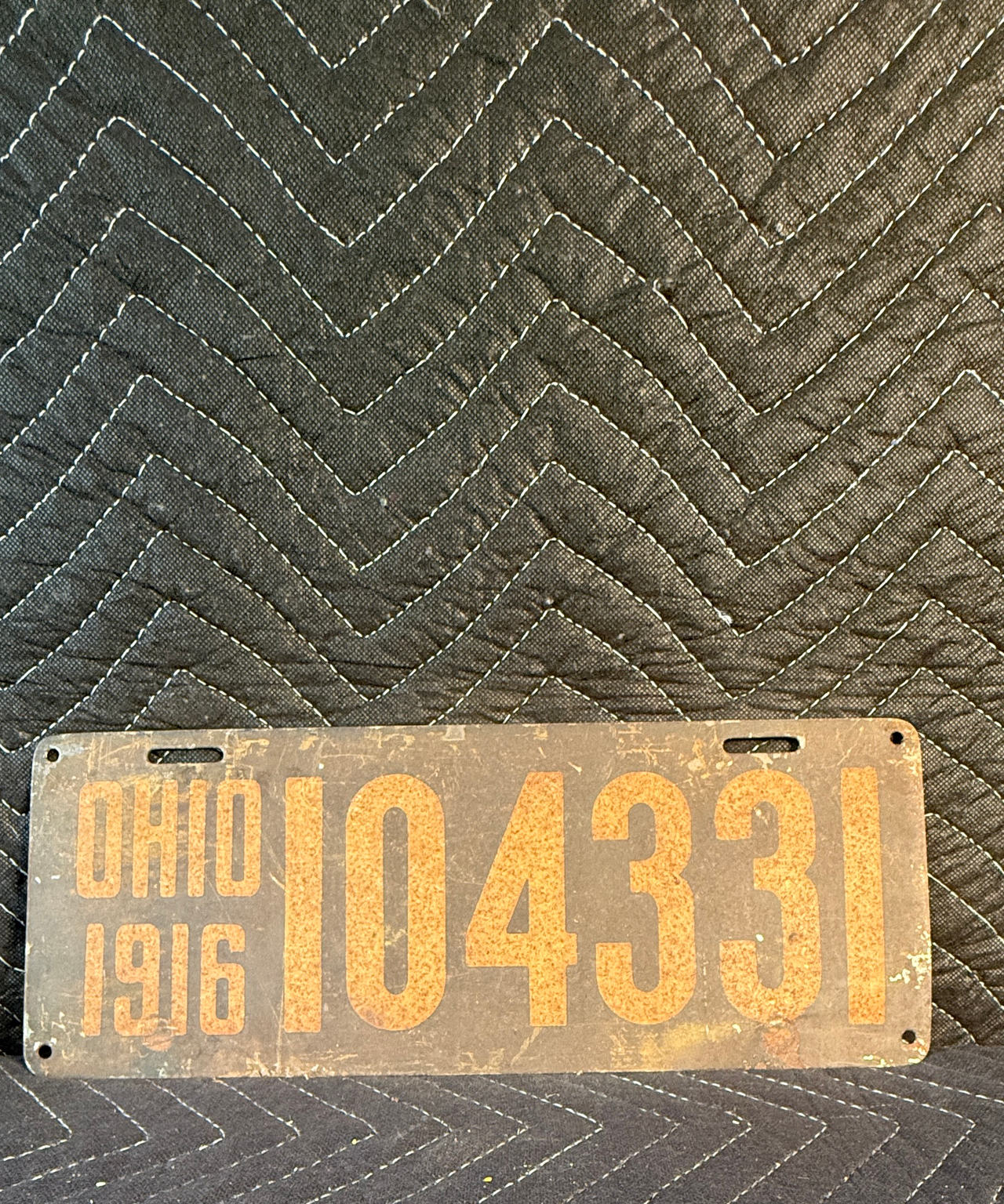 1916 Ohio License Plate