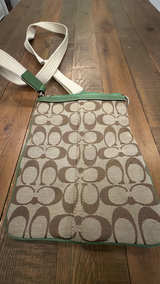 Coach Crossbody Bag with Green Trim - Image 3