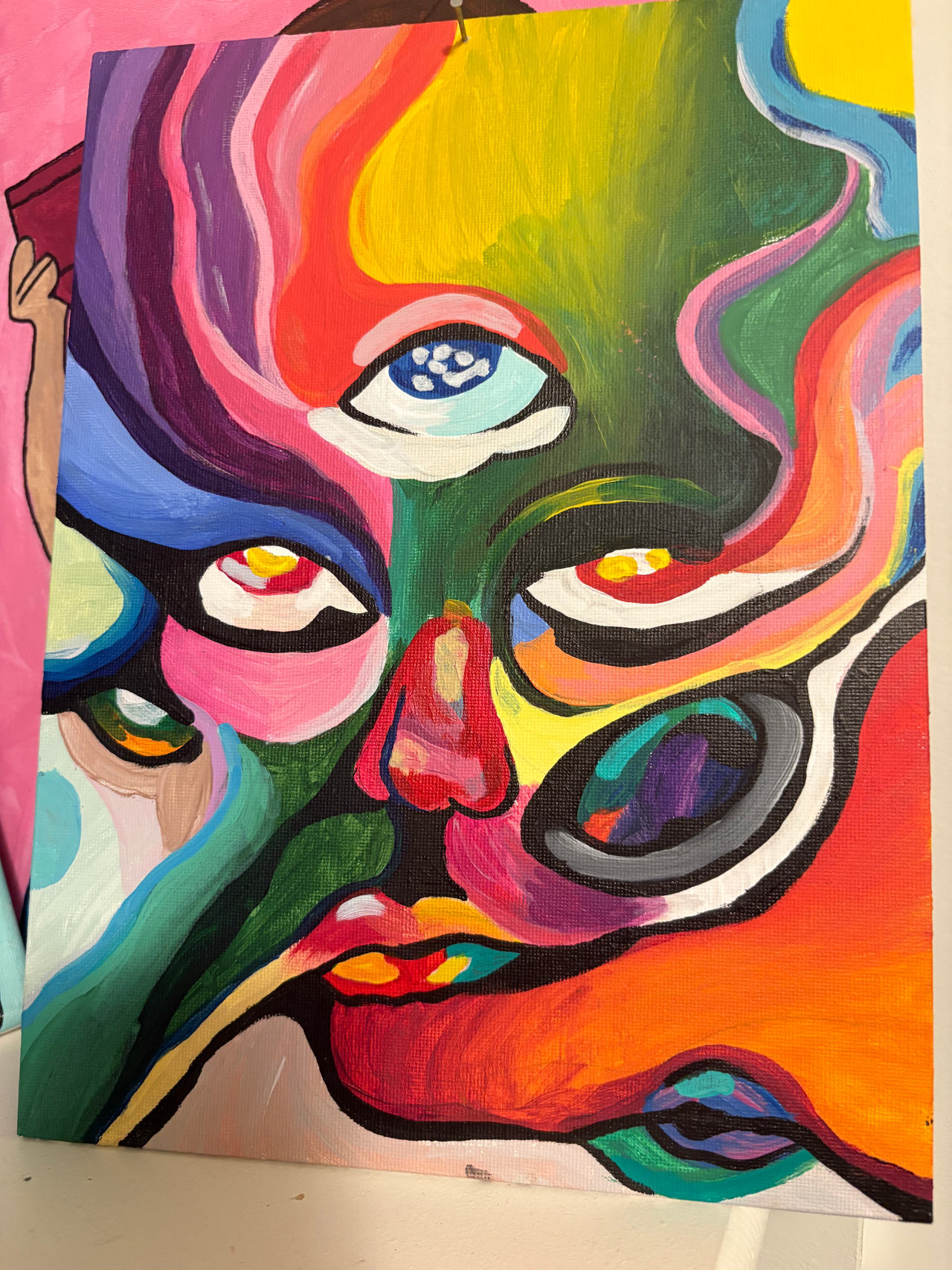 Abstract Psychedelic Face Painting