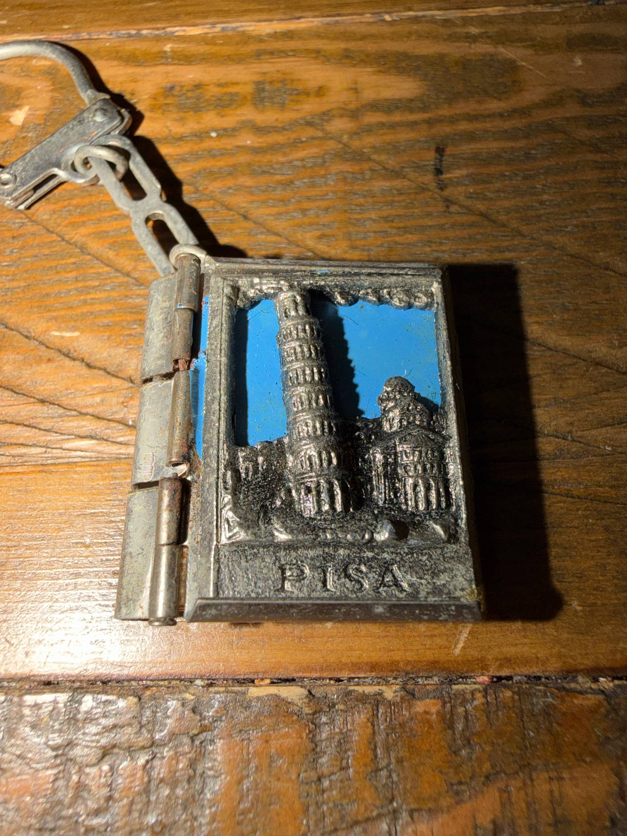 Vintage Pisa Italy Accordion Photo Book Keychain