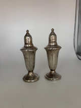 Sterling Silver Salt and Pepper Shakers 5" Weighted - Image 5