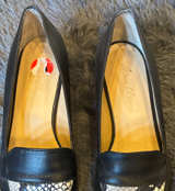 Avellini Leather Size 6 Loafer Pumps - Image 1