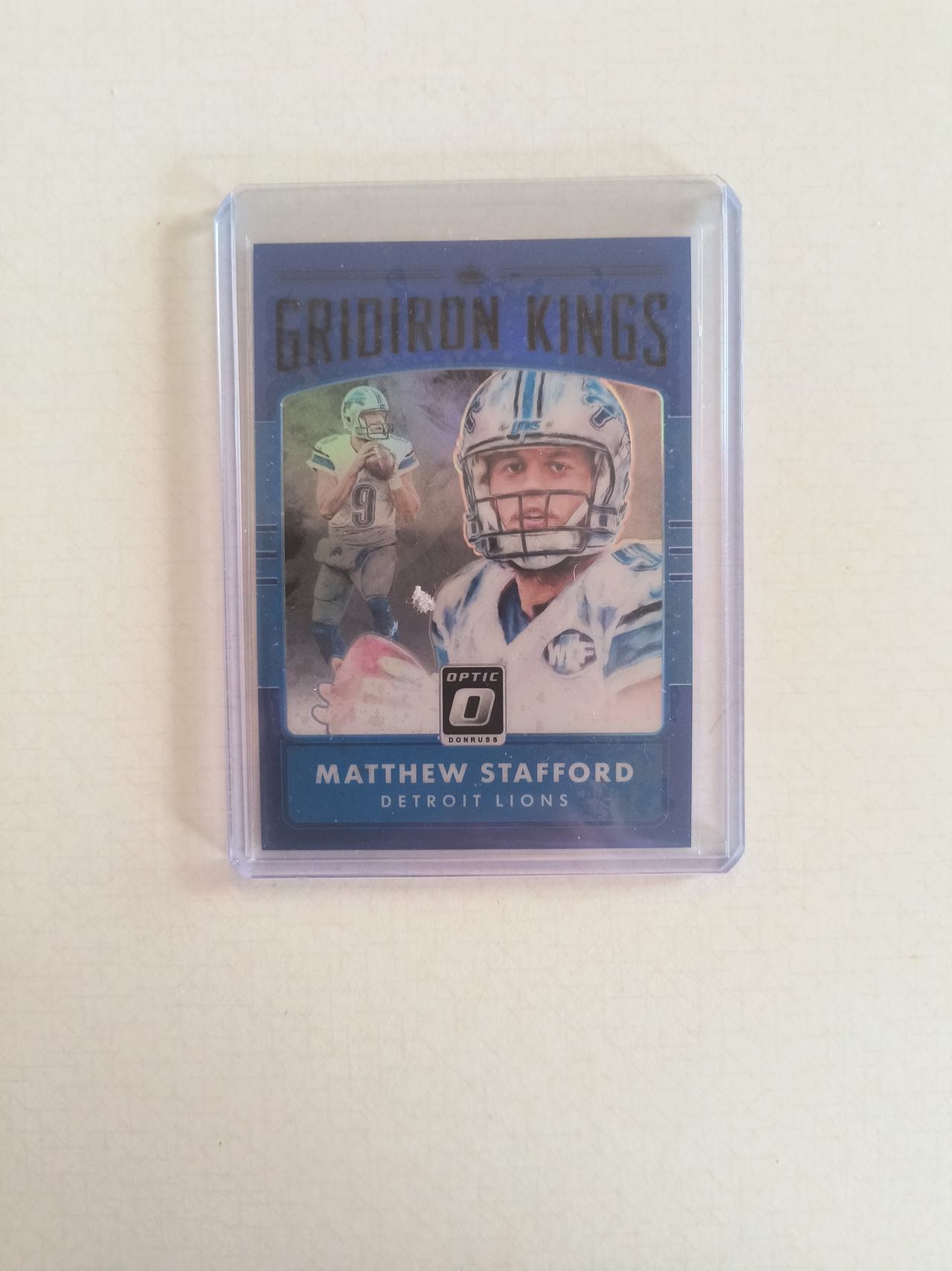 2018 Panini Donruss Optic Matthew Stafford Gridiron Kings Blue Parallel /149