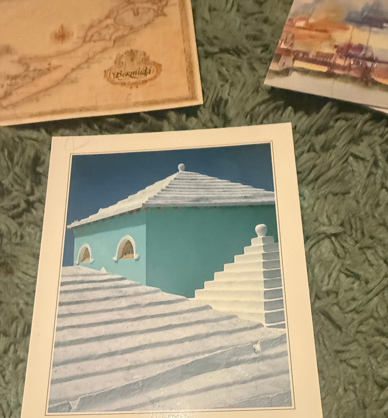 Vintage Bermuda Architecture Postcard