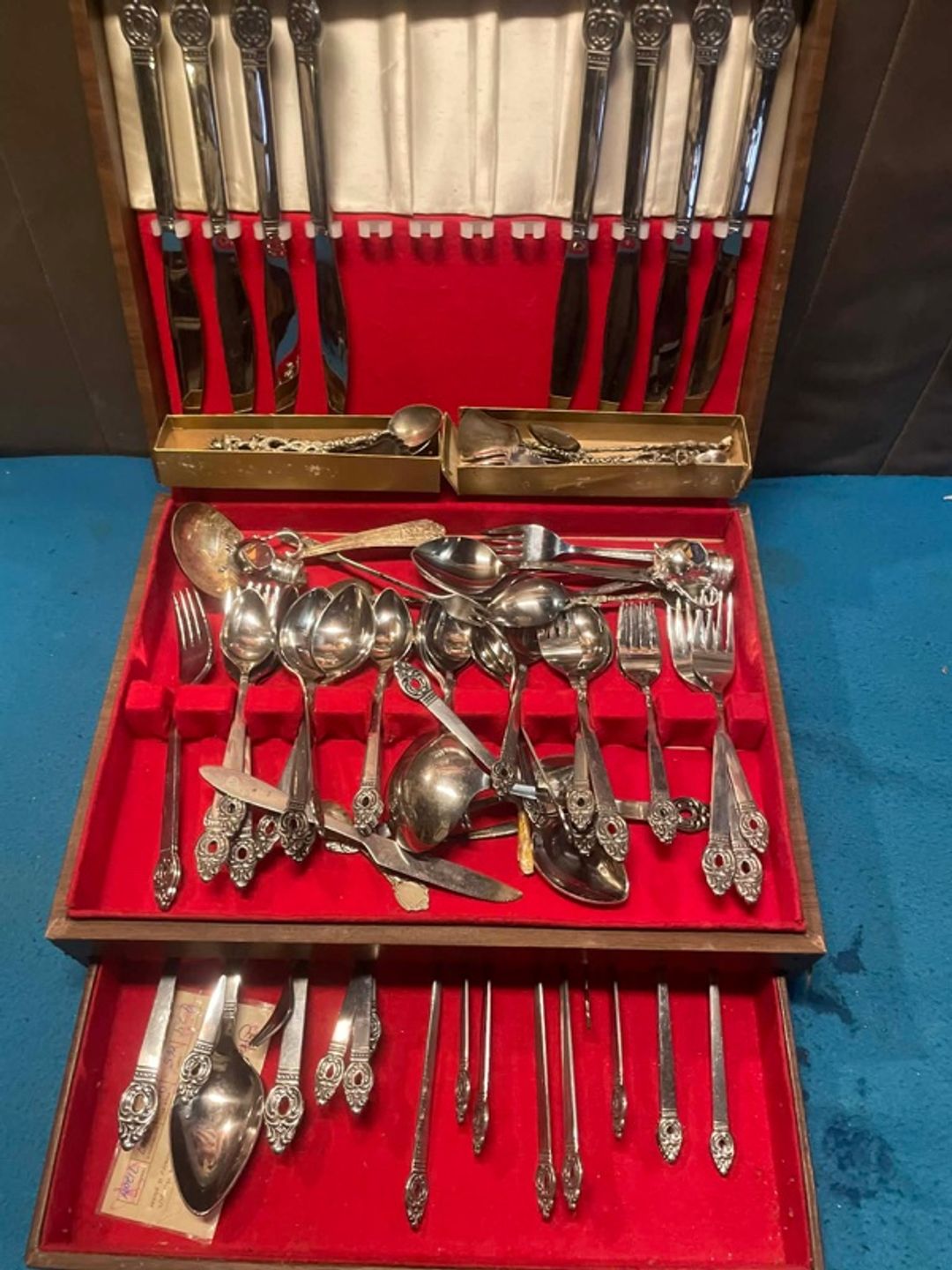 Wm Rogers Silverplate Flatware Set 63‑Piece