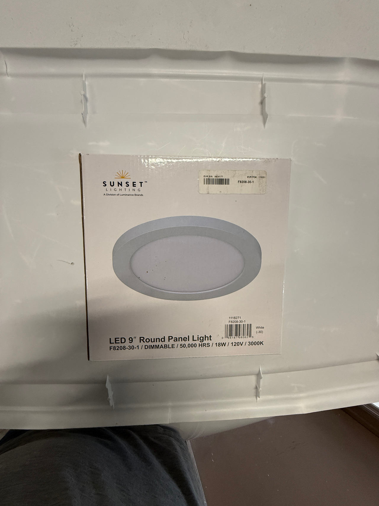 Sunset Lighting LED 9" Round Panel Light