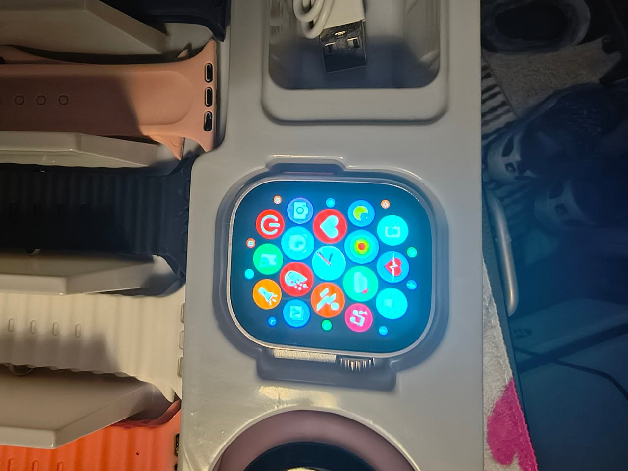 Ultra Smart Watch Bundle with 7 Straps