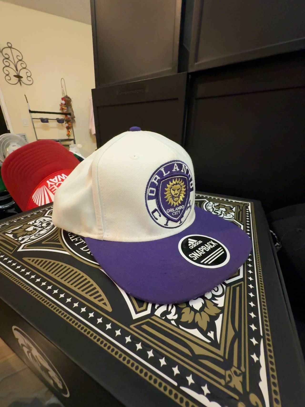 Adidas Orlando City SC Two-Tone Snapback Hat White/Purple
