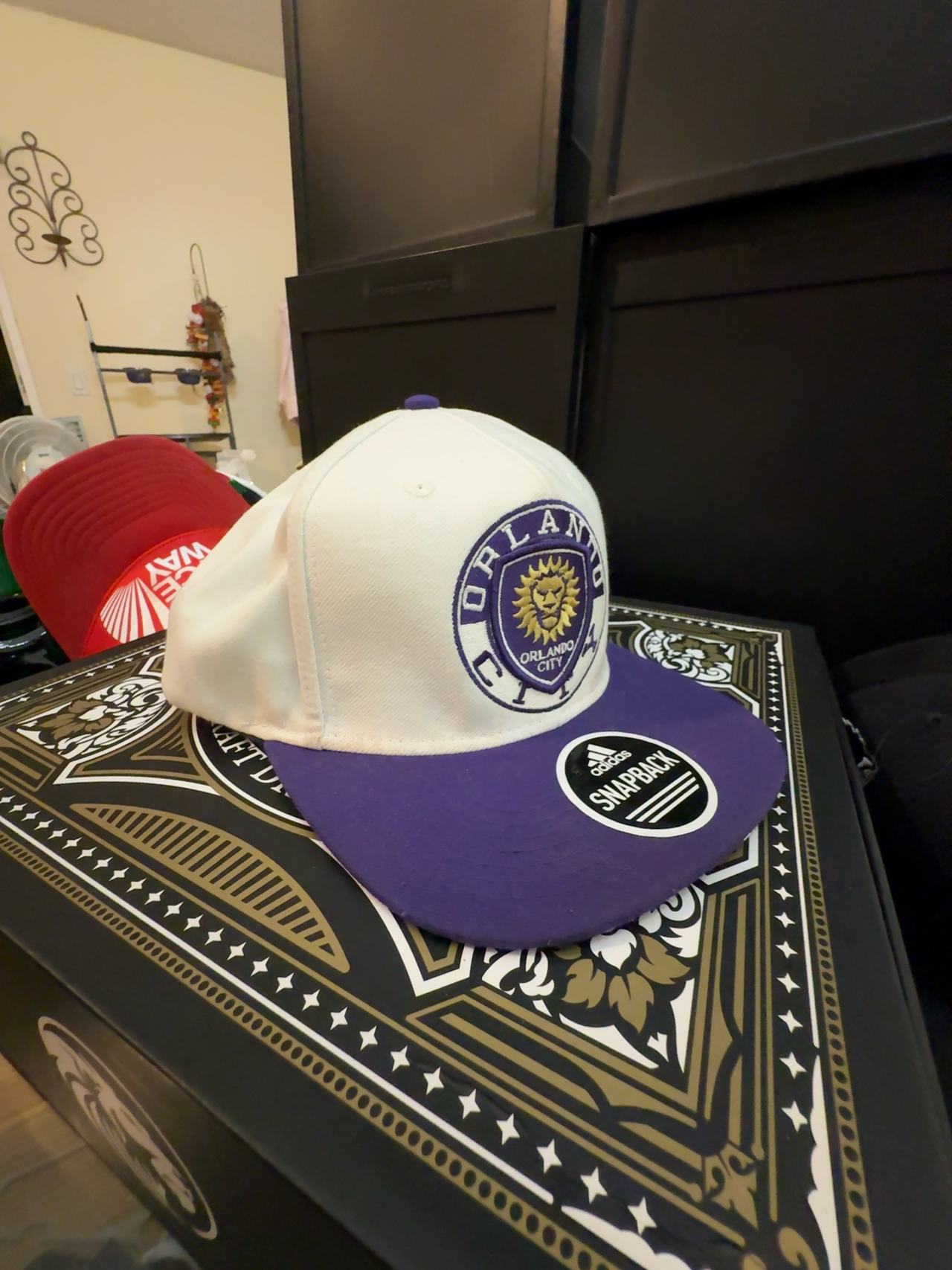 Adidas Orlando City SC Two-Tone Snapback Hat White/Purple