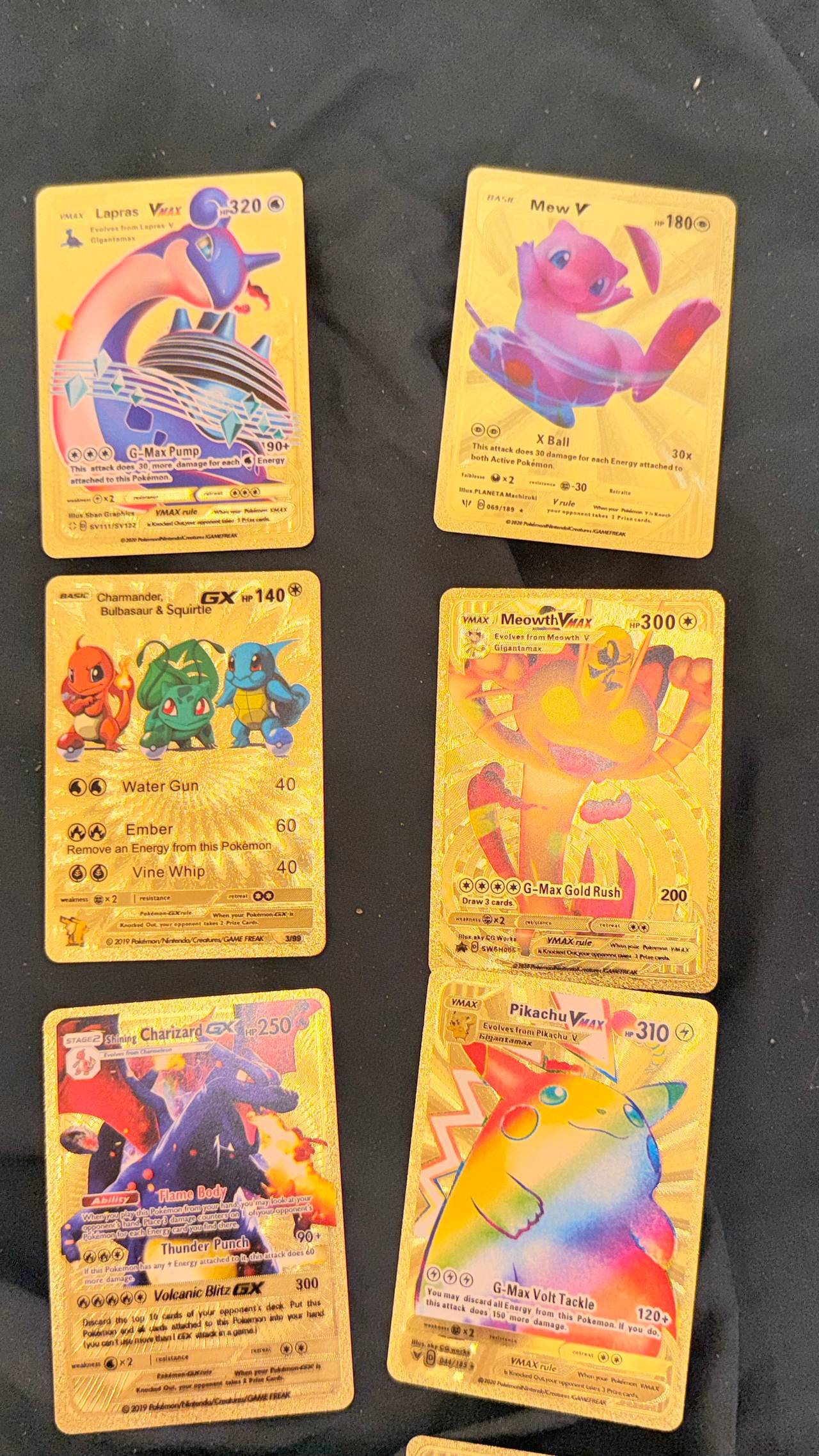 Pokémon Gold Metal Custom Fan Cards