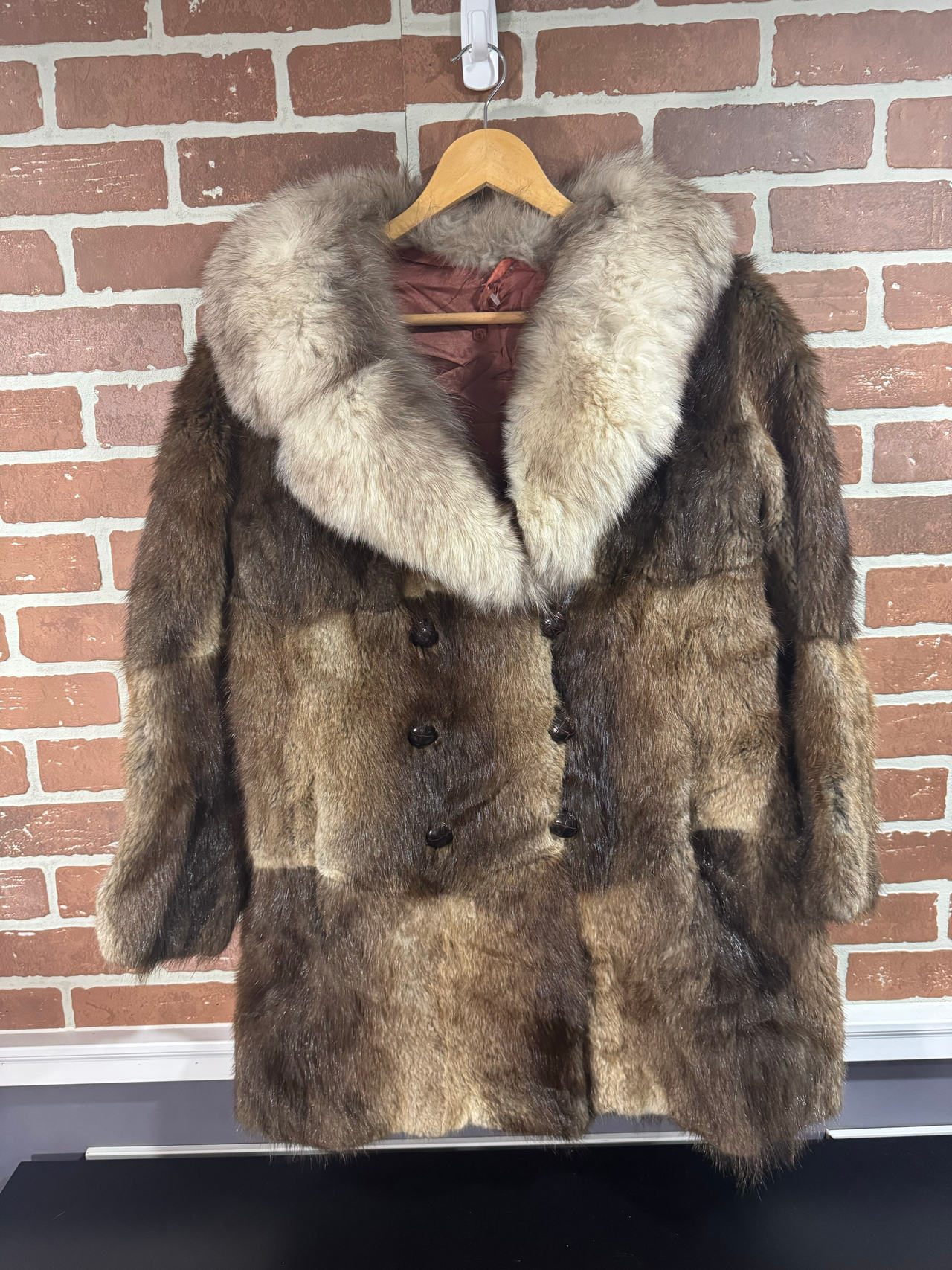 Vintage Real Fur Coat SIZE S/M READ DESCRIPTION